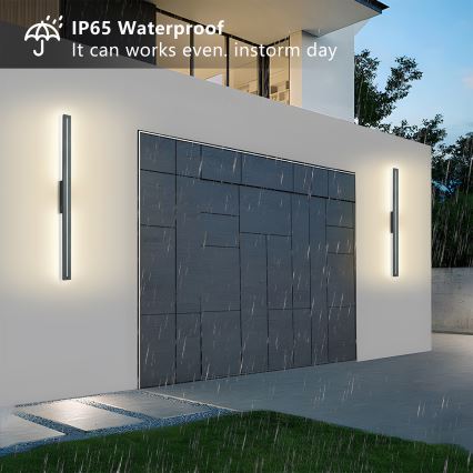 Brilagi - LED vanjsko zidno svjetlo LINEO LED/24W/230V 4000K IP65 100 cm antracit