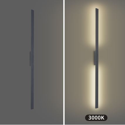 Brilagi - LED vanjska zidna svjetiljka LUNA LED/30W/230V 3000K IP65 150 cm antracit CRI 90