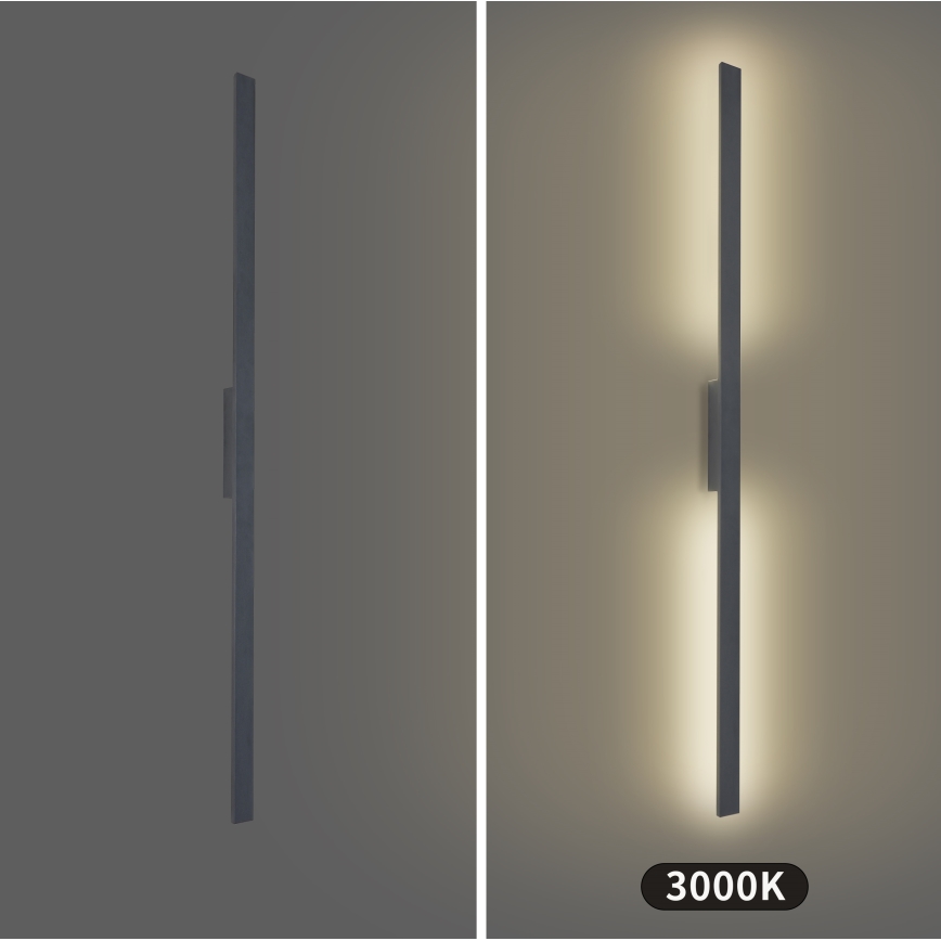 Brilagi - LED vanjska zidna svjetiljka LUNA LED/30W/230V 3000K IP65 150 cm antracit CRI 90