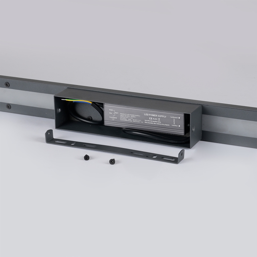 Brilagi - LED vanjska zidna svjetiljka LUNA LED/30W/230V 3000K IP65 150 cm antracit CRI 90