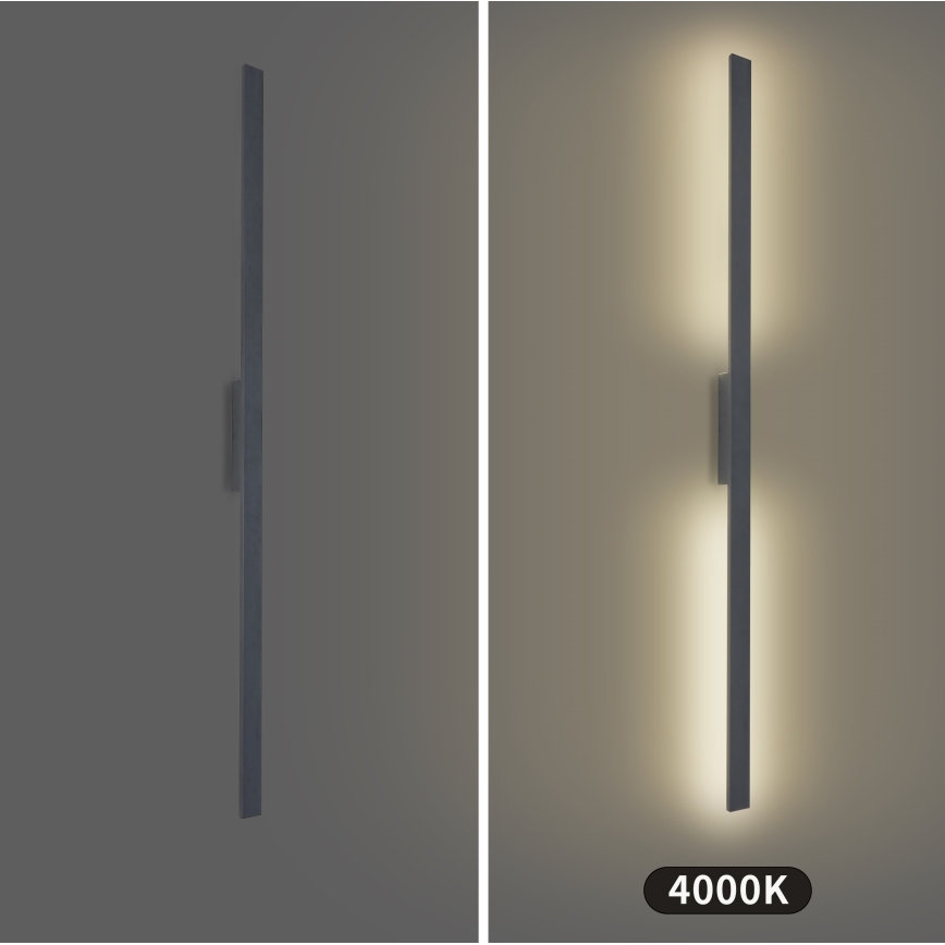 Brilagi - LED vanjsko zidno svjetlo LUNA LED/30W/230V 4000K IP65 150 cm antracit CRI 90