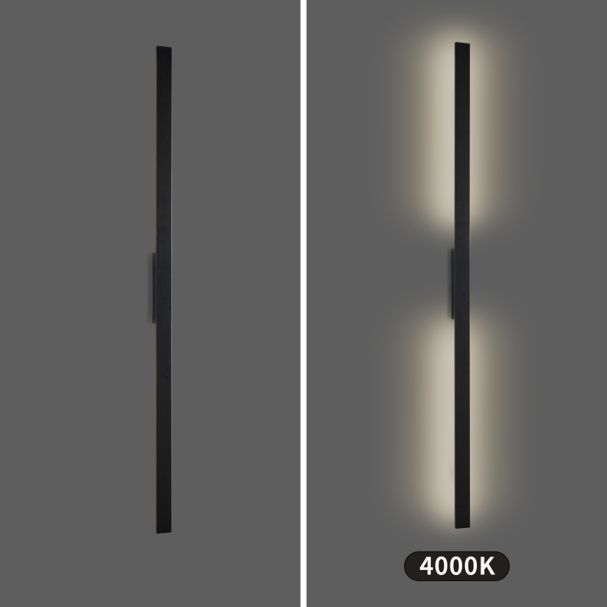 Brilagi - LED vanjska zidna svjetiljka LUNA LED/30W/230V 4000K IP65 150 cm crna CRI 90