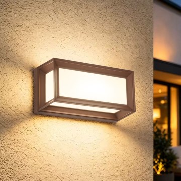 Brilagi - LED vanjsko zidno svjetlo PARKER LED/12W/230V 3000/4500/6000K smeđa IP44