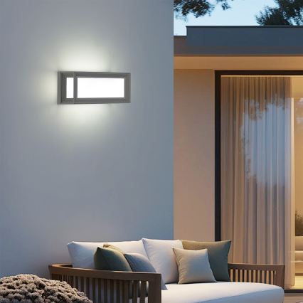 Brilagi - LED vanjsko zidno svjetlo PARKER LED/12W/230V sivo IP44