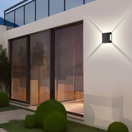 Brilagi - LED vanjsko zidno svjetlo QUADRAY LED/4W/230V crno IP65