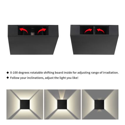 Brilagi - LED vanjsko zidno svjetlo QUADRAY LED/4W/230V crno IP65