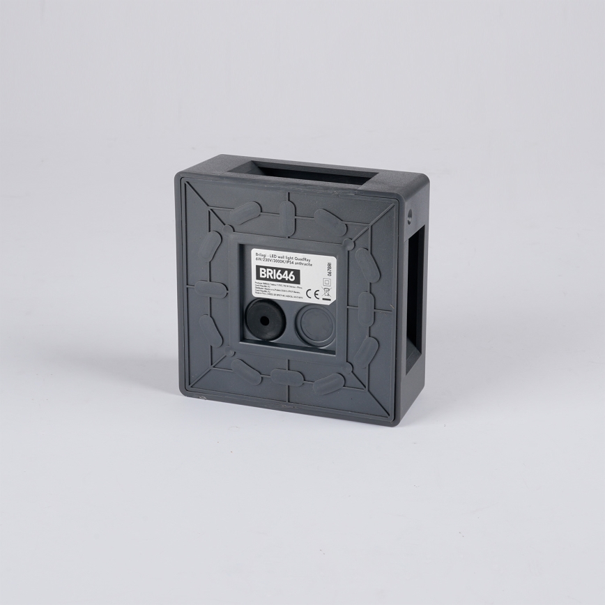 Brilagi - LED vanjsko zidno svjetlo QUADRAY LED/6W/230V antracit IP54