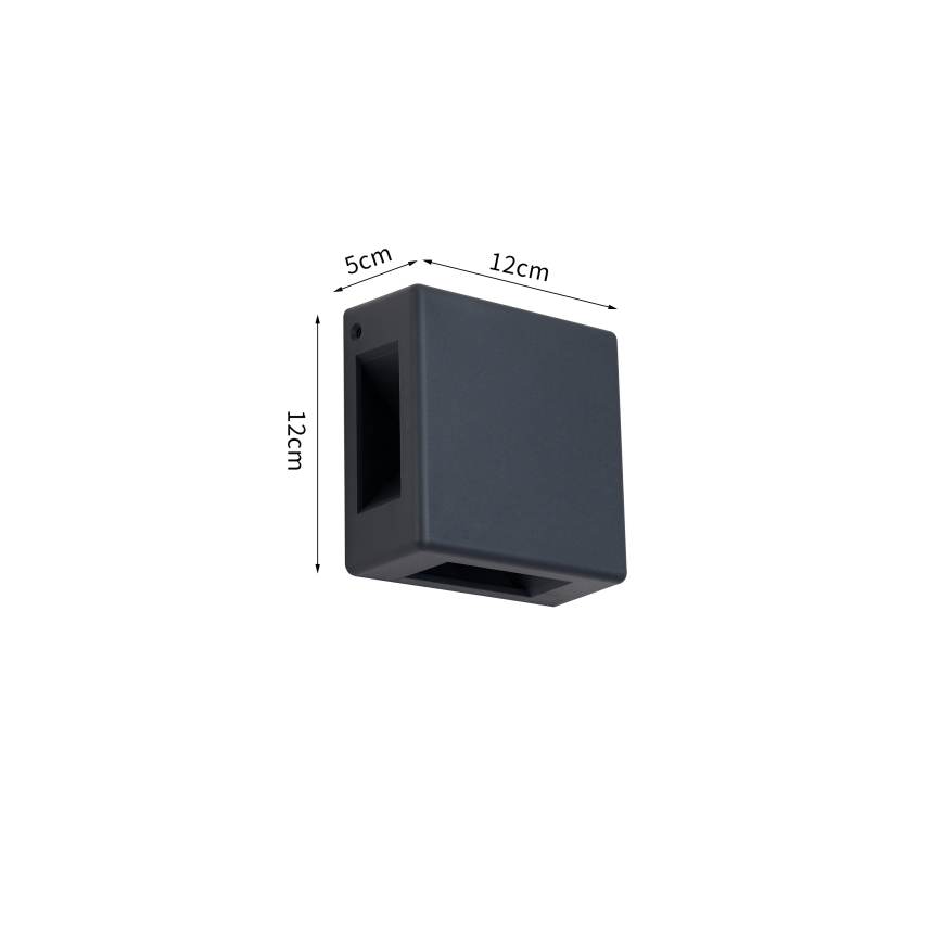 Brilagi - LED vanjsko zidno svjetlo QUADRAY LED/6W/230V antracit IP54