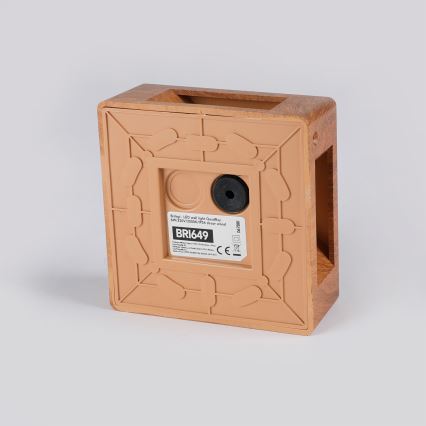 Brilagi - LED vanjsko zidno svjetlo QUADRAY LED/6W/230V drveni dekor IP54