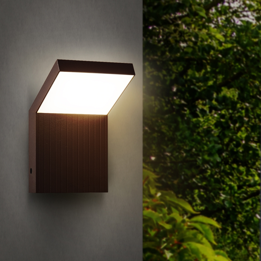 Brilagi - LED vanjsko zidno svjetlo RIANO LED/8W/230V smeđe IP65