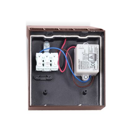 Brilagi - LED vanjsko zidno svjetlo RIANO LED/8W/230V smeđe IP65