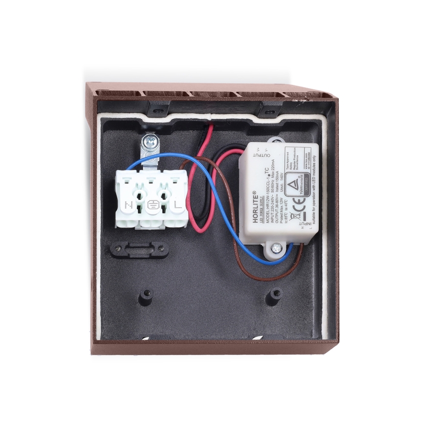 Brilagi - LED vanjsko zidno svjetlo RIANO LED/8W/230V smeđe IP65