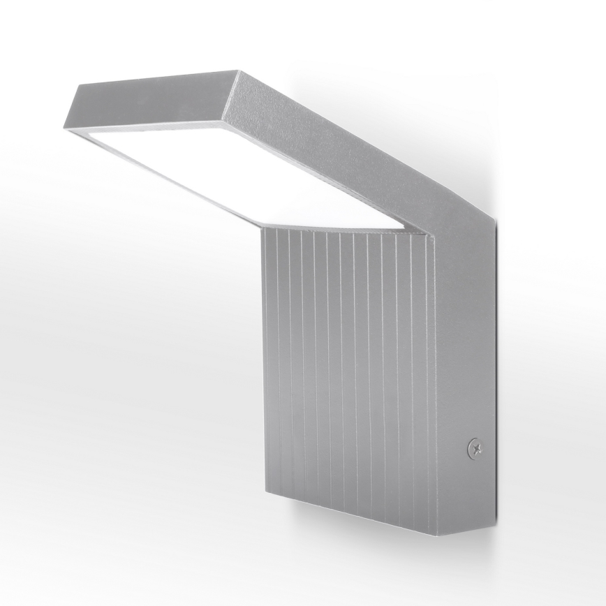 Brilagi - LED vanjsko zidno svjetlo RIANO LED/8W/230V srebrno IP65