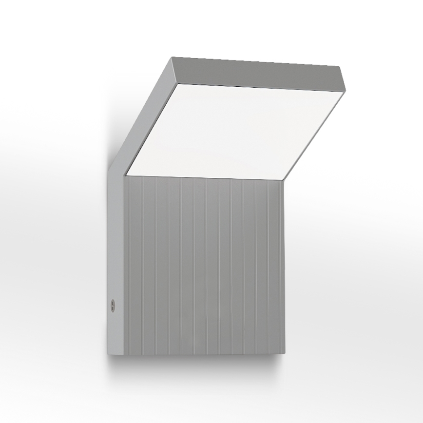 Brilagi - LED vanjsko zidno svjetlo RIANO LED/8W/230V srebrno IP65
