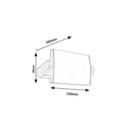 Brilagi - LED vanjsko zidno svjetlo sa senzorom ANKLE LED/18W/230V 4000K IP65 antracit