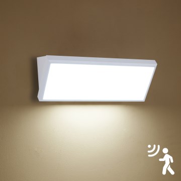 Brilagi - LED vanjsko zidno svjetlo s detektorom pokreta TRIANGLE LED/42W/230V 45 cm bijela IP65