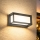 Brilagi - LED vanjsko zidno svjetlo s senzorom PARKER LED/12W/230V antracit IP44