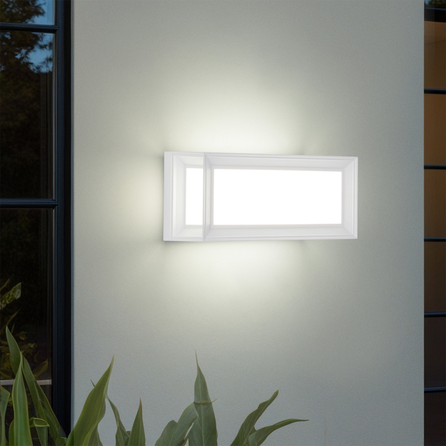 Brilagi - PARKER LED vanjsko zidno svjetlo s senzorom, 12W/230V, bijelo, IP44