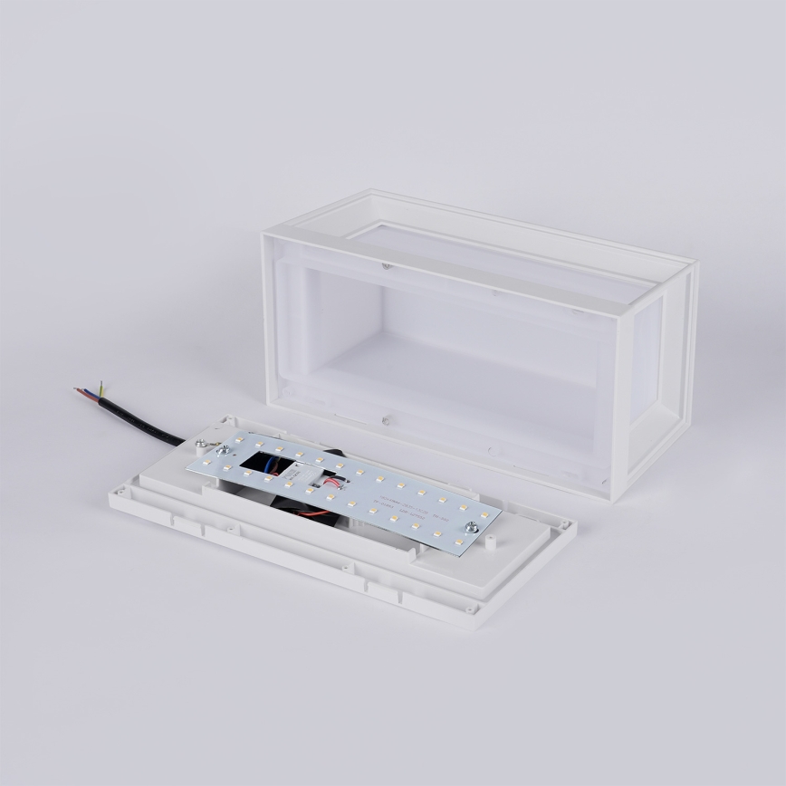 Brilagi - PARKER LED vanjsko zidno svjetlo s senzorom, 12W/230V, bijelo, IP44