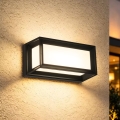 Brilagi - LED vanjsko zidno svjetlo s senzorom PARKER LED/12W/230V crno IP44