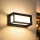 Brilagi - LED vanjsko zidno svjetlo s senzorom PARKER LED/12W/230V crno IP44