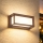 Brilagi - LED vanjsko zidno svjetlo s senzorom PARKER LED/12W/230V smeđe IP44
