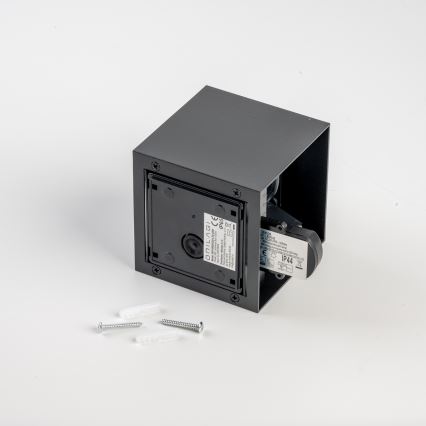BRILAGI - LED vanjsko zidno svjetlo sa senzorom CUBE LED/6W/230V crna IP65