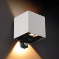 Brilagi - LED vanjsko zidno svjetlo sa senzorom CUBE LED/6W/230V sivo IP65