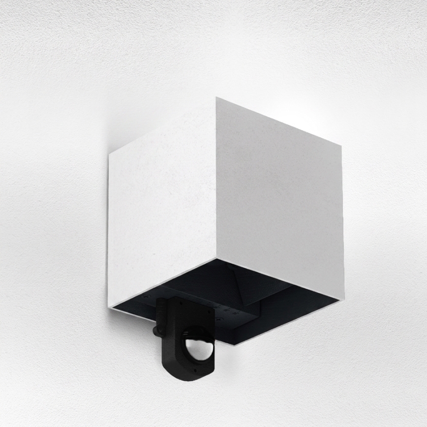 Brilagi - LED vanjsko zidno svjetlo sa senzorom CUBE LED/6W/230V sivo IP65