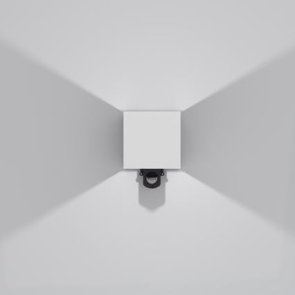 Brilagi - LED vanjsko zidno svjetlo sa senzorom CUBE LED/6W/230V sivo IP65