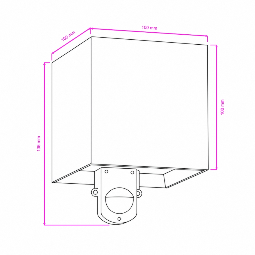 BRILAGI - LED vanjsko zidno svjetlo sa senzorom CUBE LED/6W/230V sivo IP65