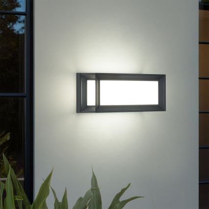 Brilagi - LED vanjsko zidno svjetlo s senzorom PARKER LED/12W/230V antracit IP44