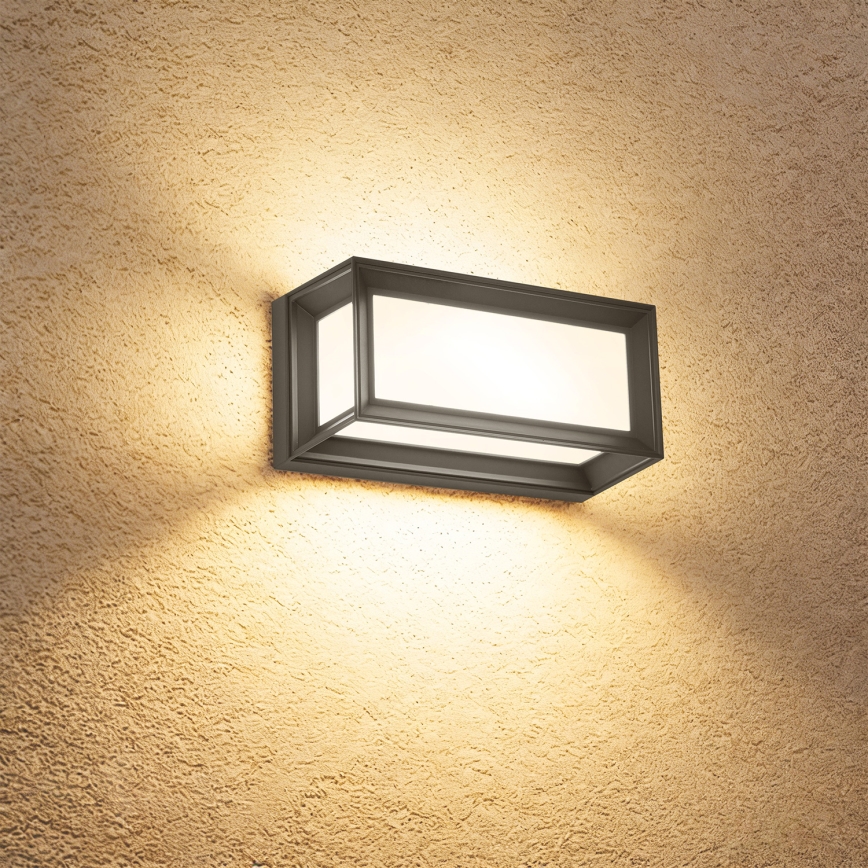 Brilagi - LED vanjsko zidno svjetlo s senzorom PARKER LED/12W/230V antracit IP44