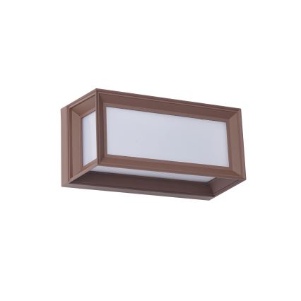 Brilagi - LED vanjsko zidno svjetlo s senzorom PARKER LED/12W/230V smeđe IP44