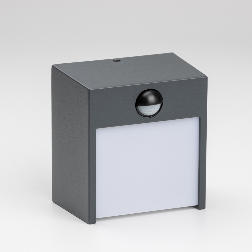 Brilagi - LED vanjsko zidno svjetlo sa senzorom TERNI LED/12W/230V antracit IP44