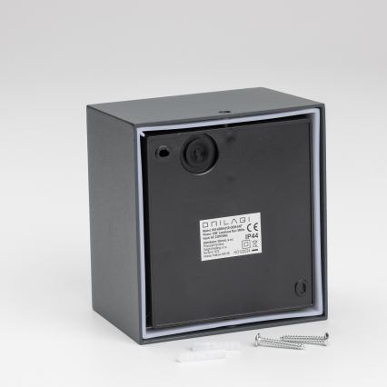 Brilagi - LED vanjsko zidno svjetlo sa senzorom TERNI LED/12W/230V antracit IP44