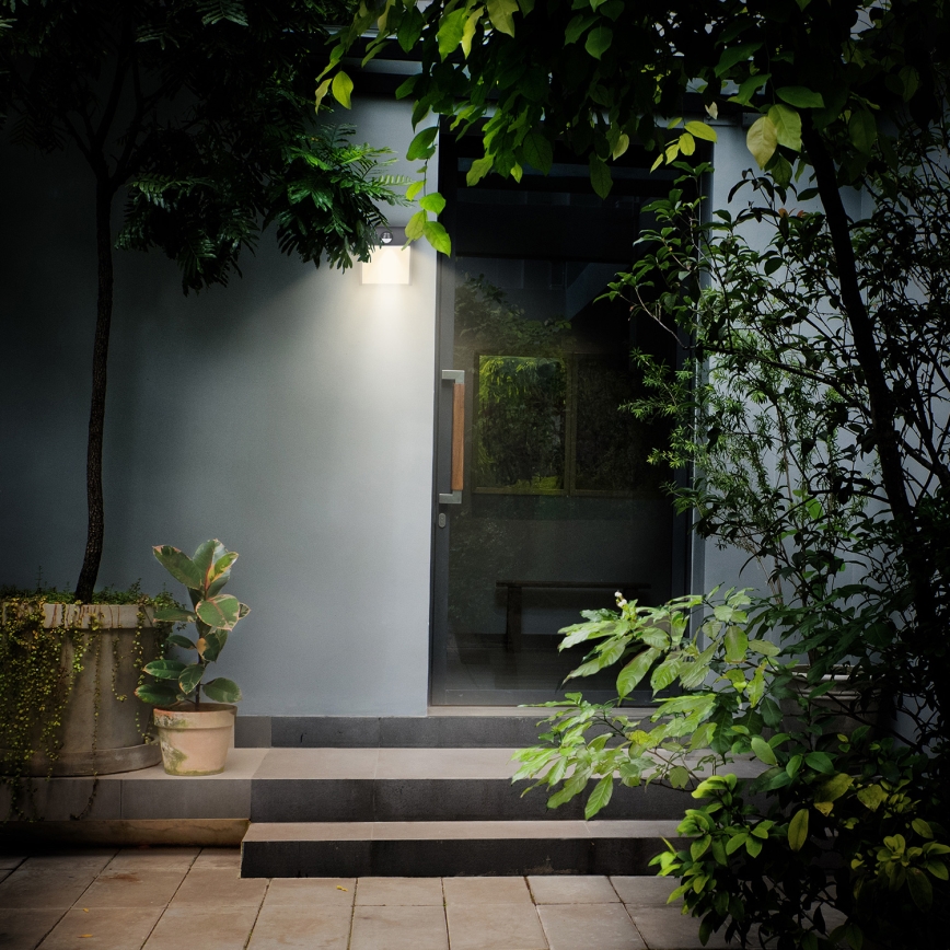 Brilagi - LED vanjsko zidno svjetlo sa senzorom TERNI LED/12W/230V antracit IP44