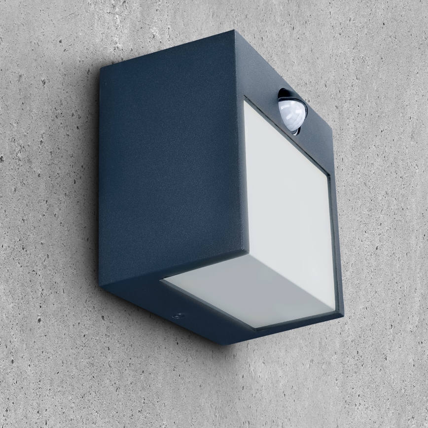 Brilagi - LED vanjsko zidno svjetlo sa senzorom TERNI LED/12W/230V antracit IP44