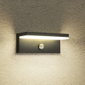 Brilagi - LED vanjsko zidno svjetlo sa senzorom TESSI LED/10W/230V crna IP54
