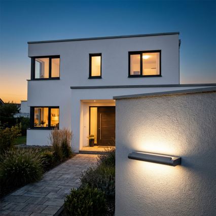 Brilagi - LED vanjsko zidno svjetlo SALERNO LED/12W/230V 35,5 cm antracit IP65