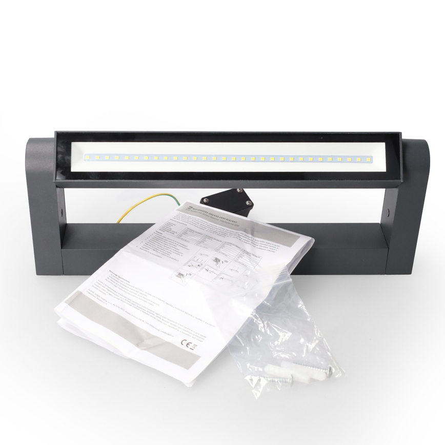 Brilagi - LED vanjsko zidno svjetlo SALERNO LED/12W/230V 35,5 cm antracit IP65