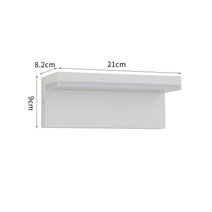 Brilagi - LED vanjsko zidno svjetlo TESSI LED/10W/230V bijela IP54