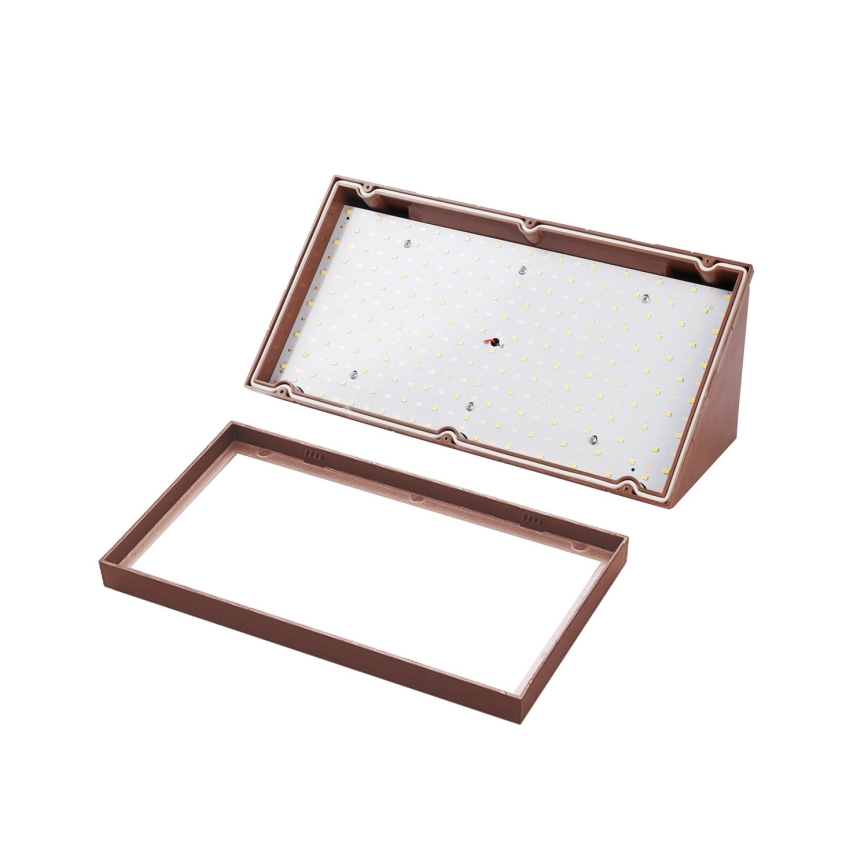 Brilagi - LED vanjsko zidno svjetlo TRIANGLE LED/20W/230V 3000/4000/6500K smeđa IP65