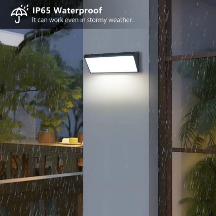 Brilagi - LED vanjsko zidno svjetlo TRIANGLE LED/42W/230V crno IP65