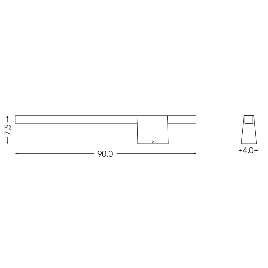 BRILAGI - LED Vanjsko zidno svjetlo VELORA LED/12W/230V 90 cm IP44 antracit