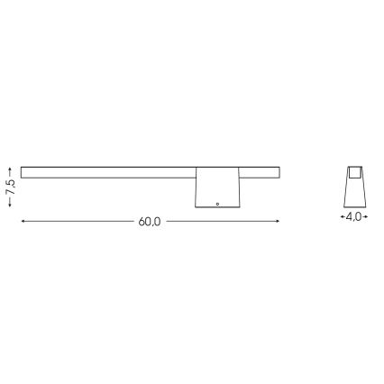 BRILAGI - LED Vanjsko zidno svjetlo VELORA LED/9W/230V 60 cm IP44 smeđa