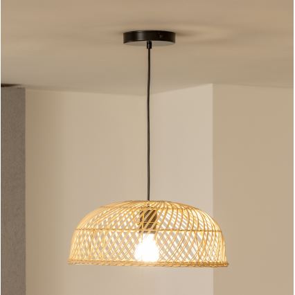 Brilagi - LED viseća svjetiljka na kabelu CERIA BOHO 1xE27/40W/230V Ø 60 cm ratan