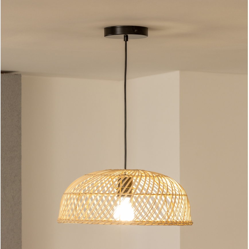 Brilagi - LED viseća svjetiljka na kabelu CERIA BOHO 1xE27/40W/230V Ø 60 cm ratan