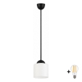 BRILAGI - LED viseća svjetiljka na sajli RETRO GLASS 1xE27/60W/230V Ø 14 cm crna/bijela