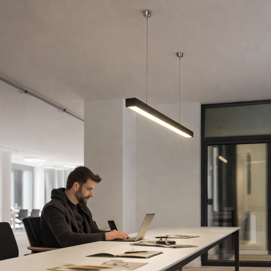 Brilagi - LED viseća svjetiljka FULLDAY LED/20/30/40W/230V 2700/4000/6000K 120 cm crna